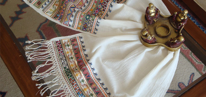 Özenle Hazırlanmış Antep İşi Masaörtüsü Örnekleri